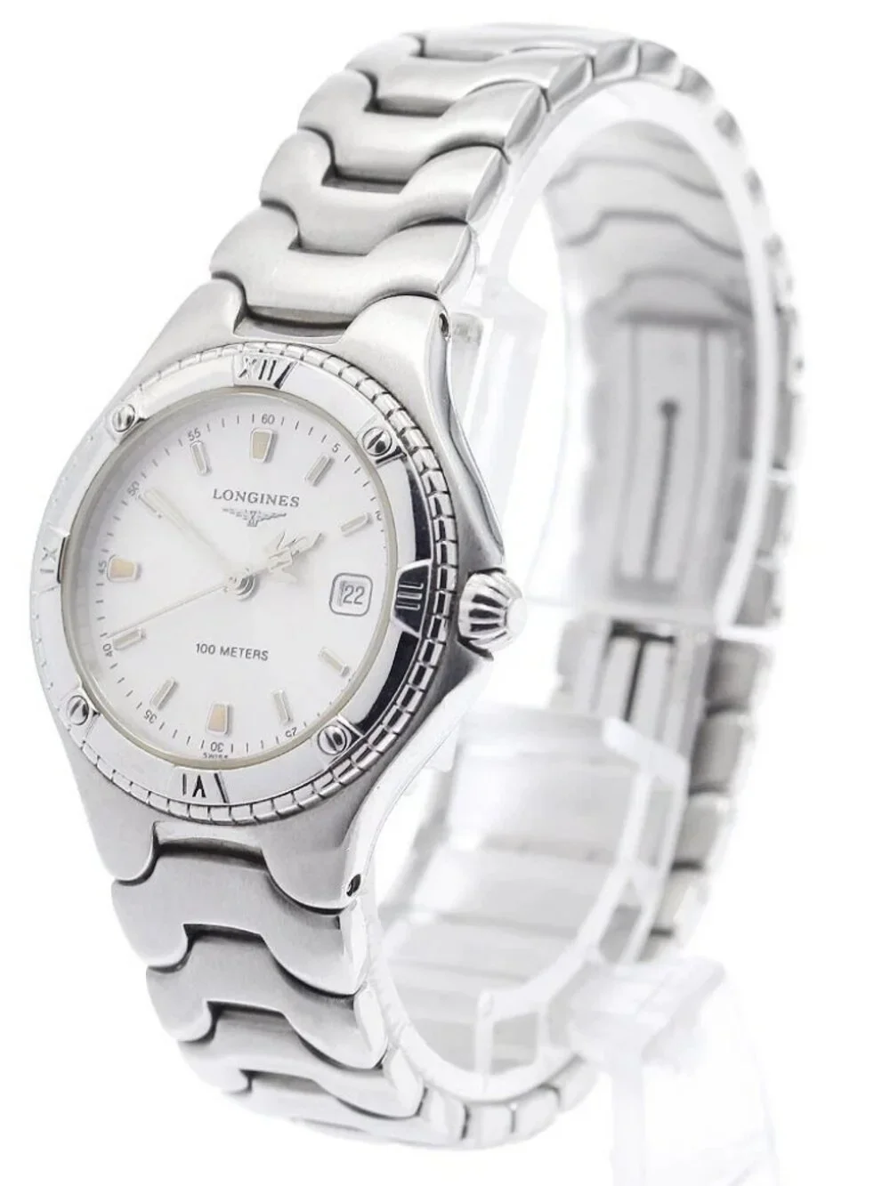 LONGINES L3.112.4 Date white Dial Quartz Ladies Watch_972926